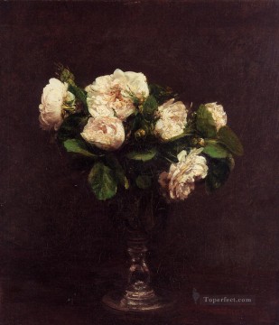 Rosas Blancas Henri Fantin Latour Pinturas al óleo